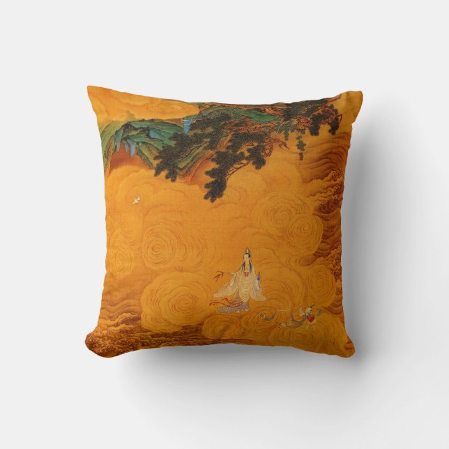 Coussin Guanyin dans la caverne saine de marée (Recto)