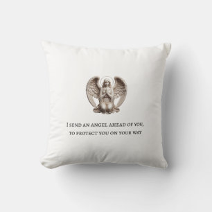 Coussin Guardian Angel – "I Send an Angel Ahead of You" Bi