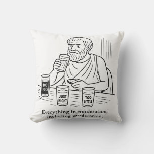 Coussin Guide d'Aristote pour la modération