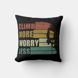 Coussin Guillemets d'escalade rock motivationnel