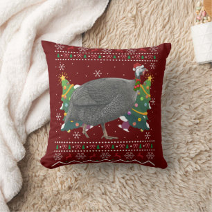 Coussin Guinea Fowl Xmas Gift Ugly Guinea Fowl Bird Christ