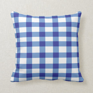 Coussin Guingan bleu