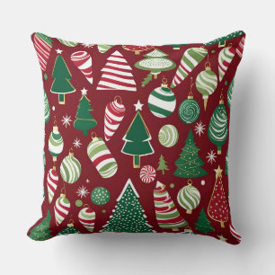 Coussin guirlande de bonbons pour sapin de Noël