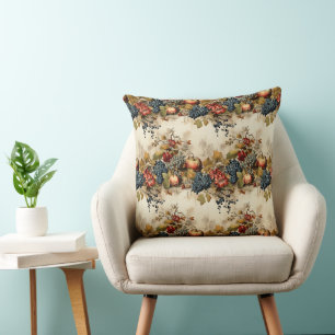 Coussin Guirlande de raisin de vigne vintage