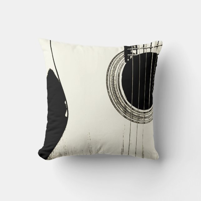 Coussin Guitare musicale (Recto)