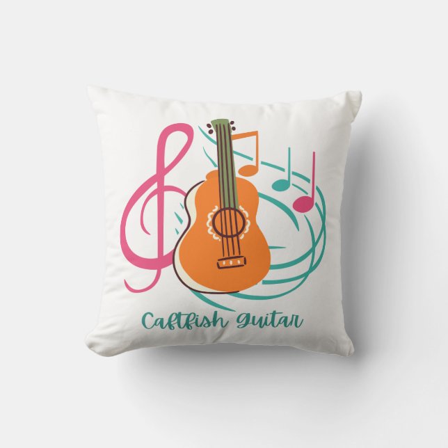 Coussin Guitare musicale (Recto)