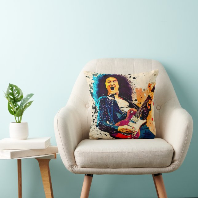 Coussin guitariste cool (Chaise)