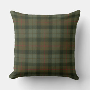 Coussin Gunn Patiné Tartan Carré original