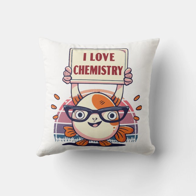 Coussin Guppies et chimie d'amour (Verso)