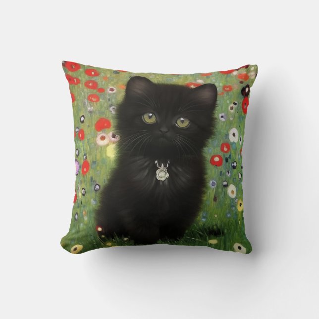 Coussin Gustav Klimt Kitten (Recto)