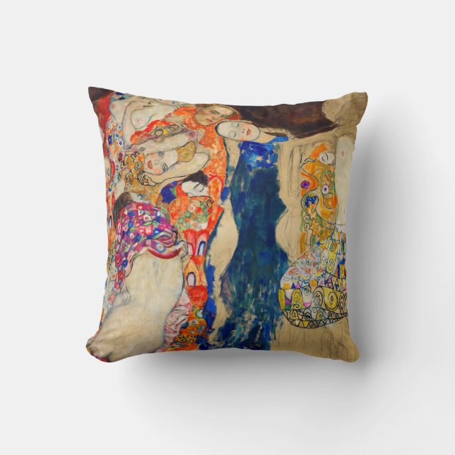 Coussin Gustav Klimt - La mariée (inachevée) (Recto)
