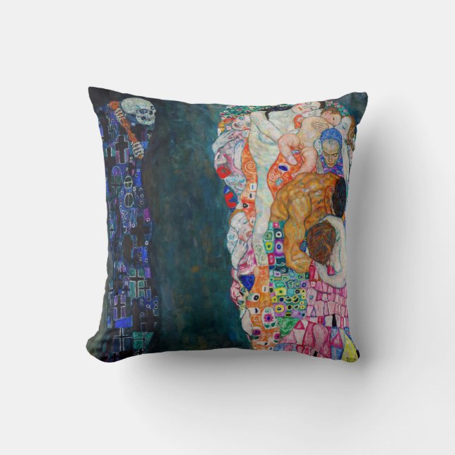 Coussin Gustav Klimt - La Mort et la Vie (Recto)