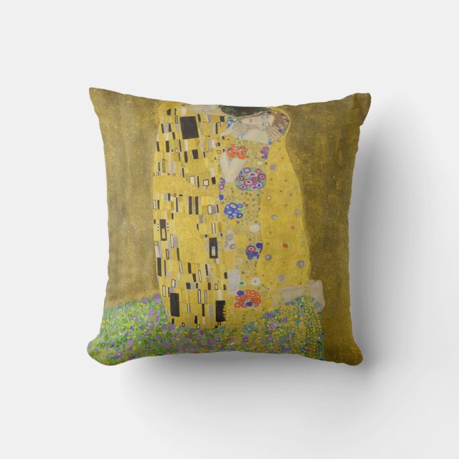 Coussin Gustav Klimt - Le baiser (Recto)