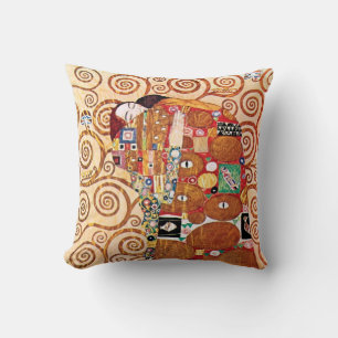 Coussin Gustav Klimt - Le Baiser - Peinture d'art fin