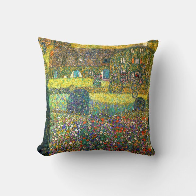 Coussin Gustav Klimt : Maison de campagne chez l'Attersee (Recto)