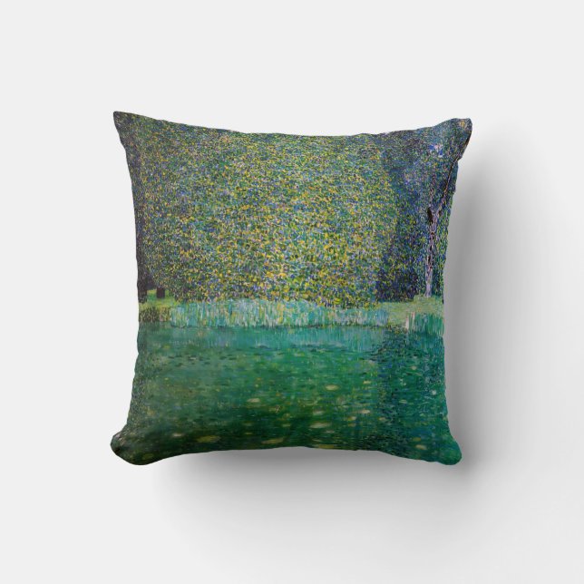 Coussin Gustav Klimt - Parc Schloss Kammer am Attersee (Recto)