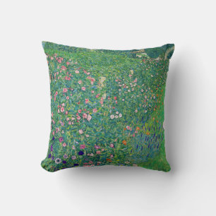 Coussin Gustav Klimt - Paysage du jardin italien