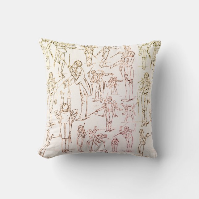 Coussin Gustav Mahler - Conduite D'Oreiller À Jets (Recto)