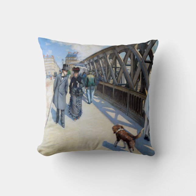 Coussin Gustave Caillebotte - Le Pont de l'Europe (Recto)