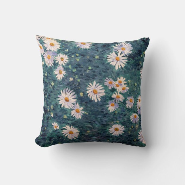 Coussin Gustave Caillebotte - Parterre de marguerites, dét (Recto)