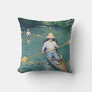 Coussin Gustave Caillebotte - Périssoires sur l'Yerres