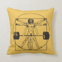 Gym Barbell Deadlift - Vitruvian Man