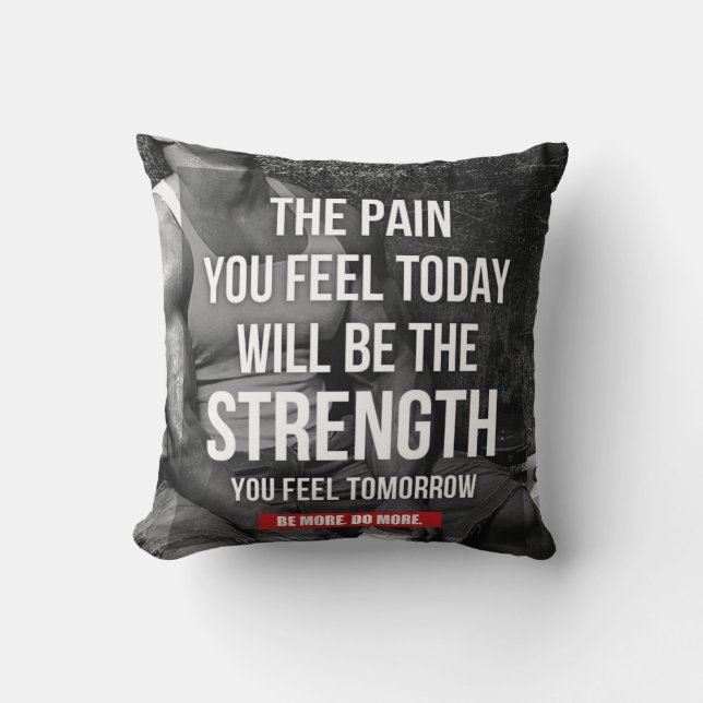 Coussin Gymnase de motivation de forme physique (Recto)