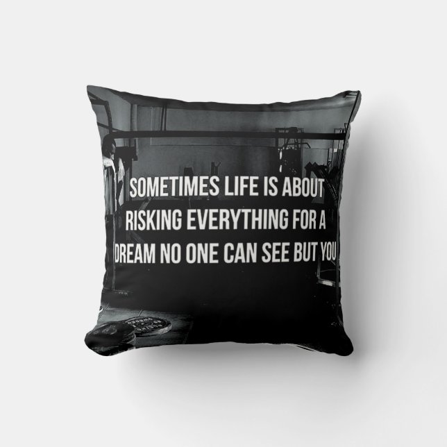 Coussin Gymnase de motivation de forme physique (Recto)