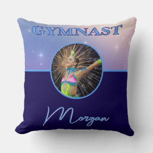 Coussin Gymnaste Deep Royal Custom Photo et nom