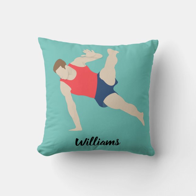 Coussin Gymnaste masculin (Recto)