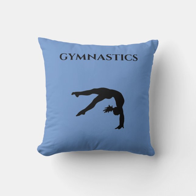 Coussin GYMNASTICS throw pillow. (Recto)