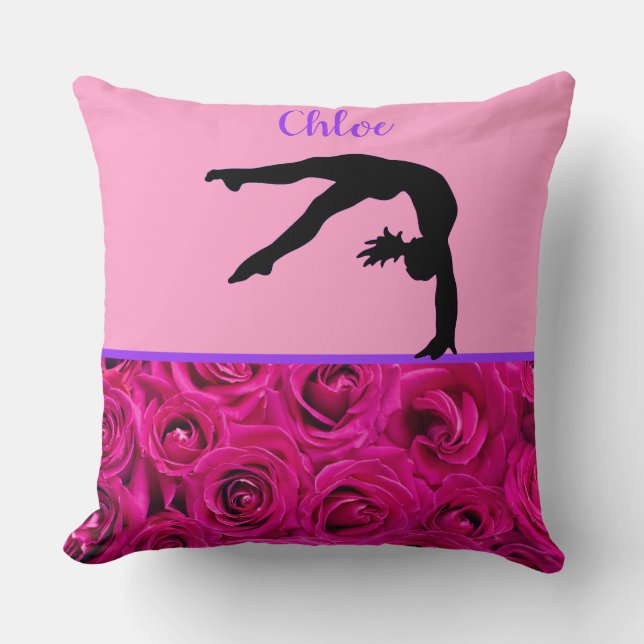 Coussin Gymnastique Acrobatie Roses Roses (Recto)