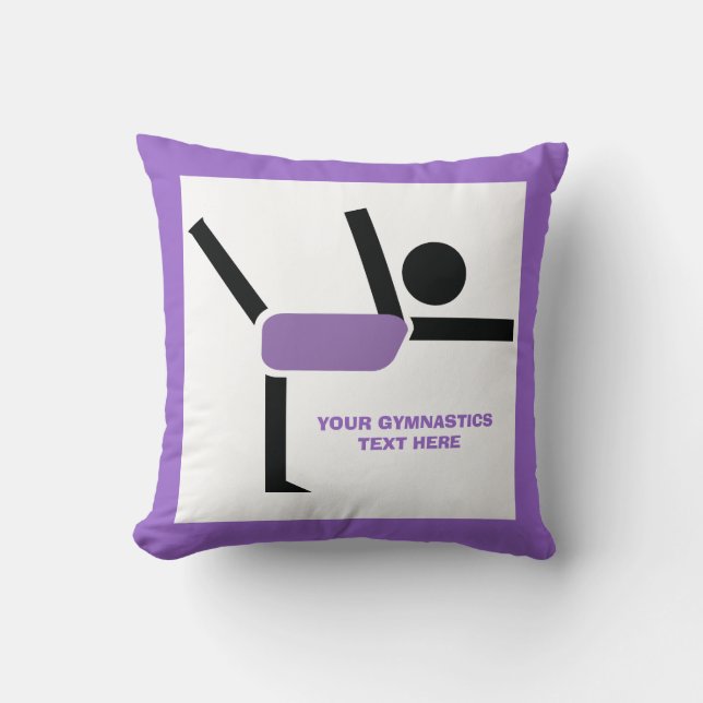 Coussin Gymnastique cadeaux, gymnastique artiste sur mesur (Recto)