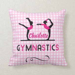 Coussin Gymnastique Gymnaste Figures mignonne rose Personn