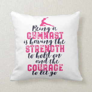 Coussin Gymnastique motivationnelle Citation Sports Girl G