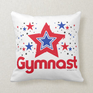 Coussin Gymnastique patriotique d'étoiles par Golly des