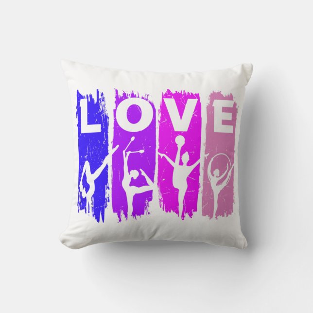 Coussin Gymnastique rythmique amour (Recto)