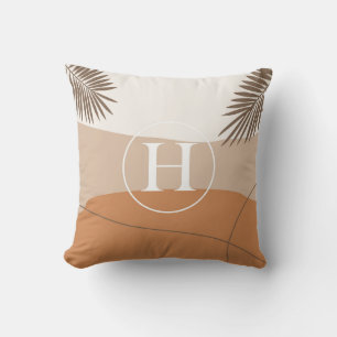 Coussin H - Lettre monographie initiale H Modèle abstrait