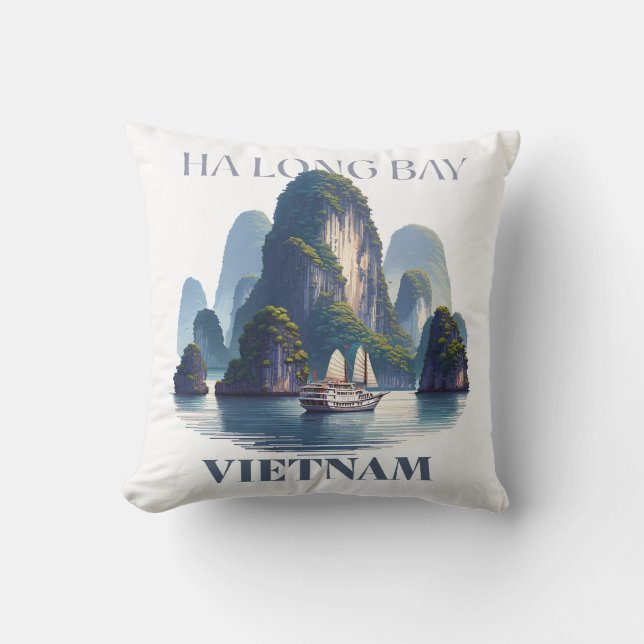 Coussin Ha Long Bay Vietnam (Recto)
