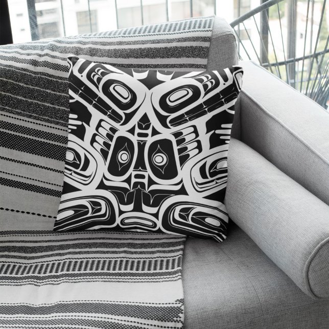 Coussin Haida Eagle Thunderbird (Nord-Ouest de la Colombie (Créateur téléchargé)