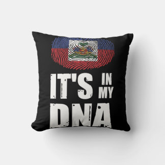 Coussin Haïti C'est dans mon ADN La fierté haïtienne empre