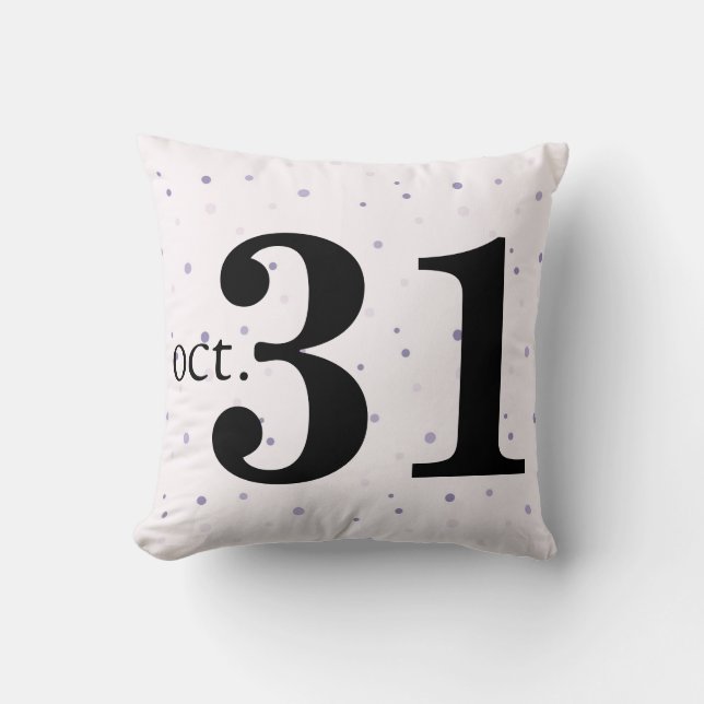 Coussin Halloween amusant et heureux (Recto)