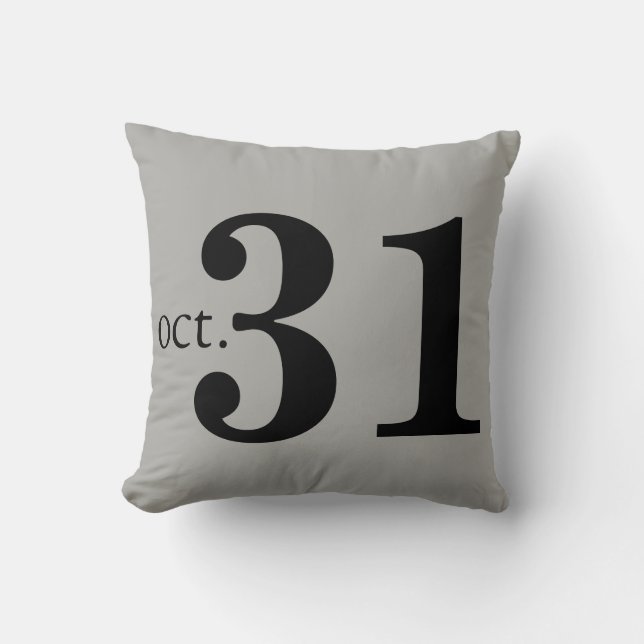 Coussin Halloween amusant et heureux (Recto)