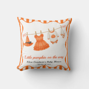 Coussin Halloween Baby shower Girl   Petit Citrouille de s