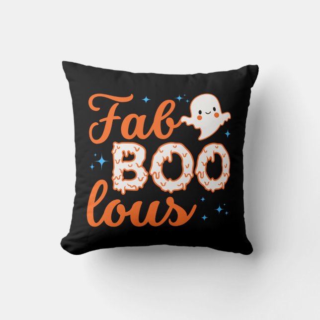 Coussin Halloween Boo Funny (Recto)