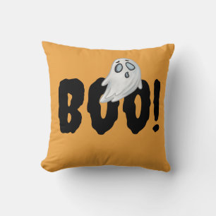 Coussin Halloween Boo Ghost Coussin, Orange Halloween Thèm
