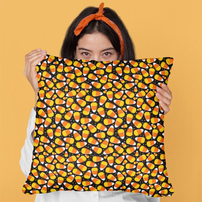 Coussin Halloween Candy Corn (Créateur téléchargé)