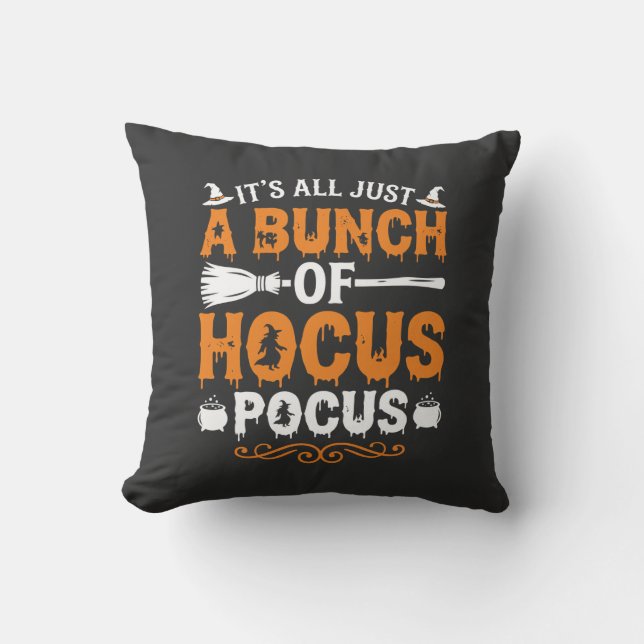 Coussin Halloween C'est Tout Juste Un Tour De Sorcier (Recto)