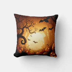 Coussin Halloween/chauve-souris/Citrouille/automne
