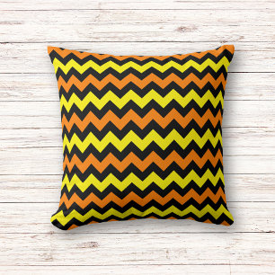 Coussin Halloween Chevron Motif